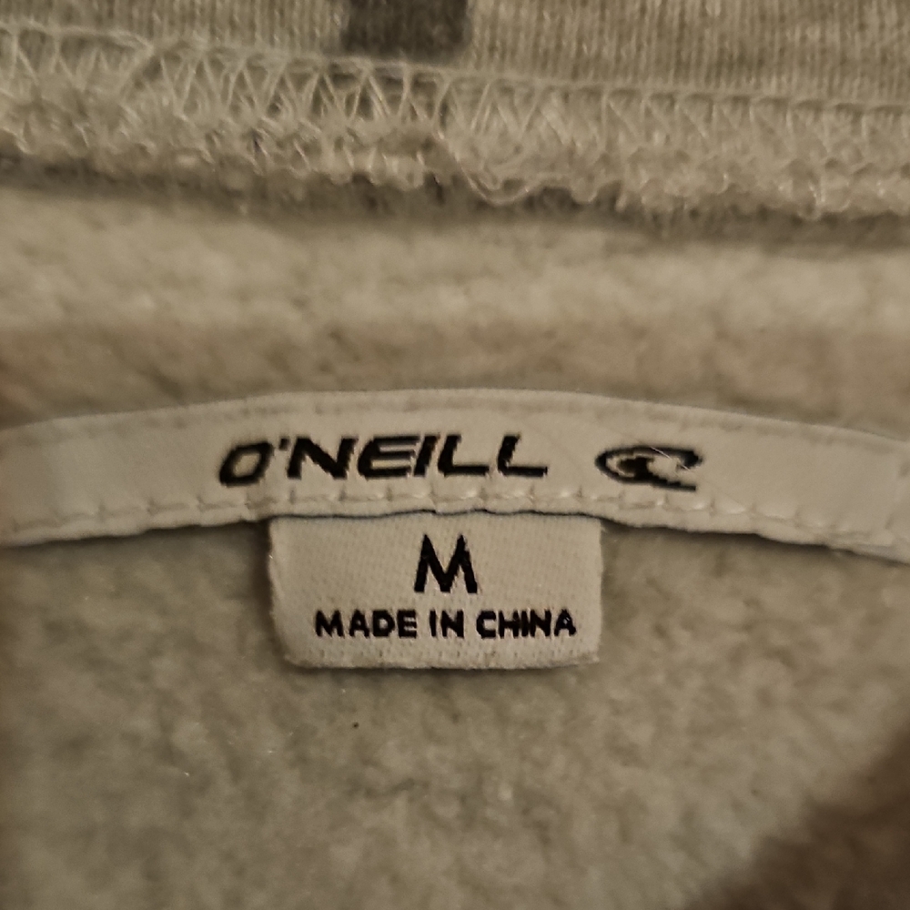 O'Neill Gray and Brown Leopard Print Crewneck Sweater - Picture 4 of 9